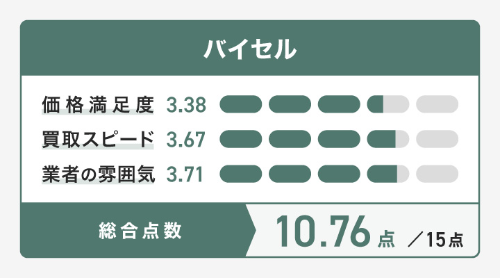 バイセルのレーダーチャート