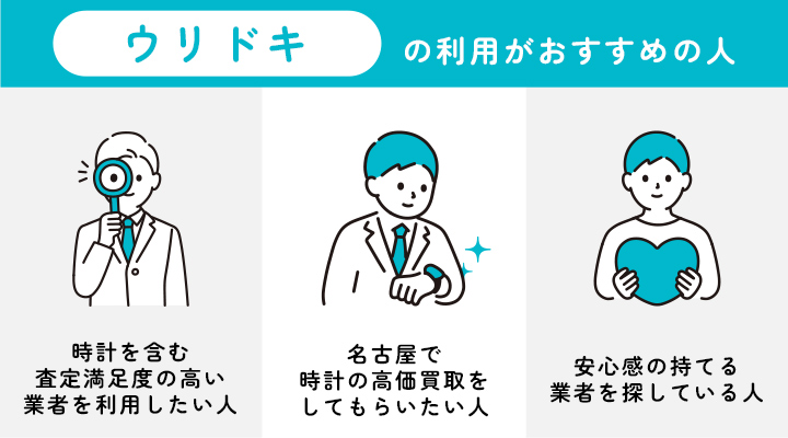 名古屋の時計買取でウリドキの利用がおすすめの人