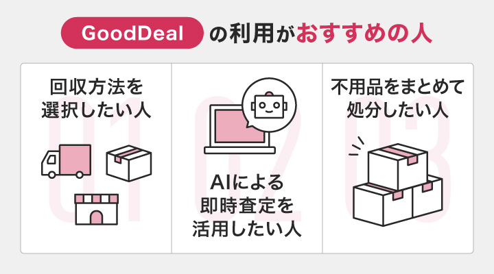 名古屋の不用品回収でGoodDealの利用がおすすめの人