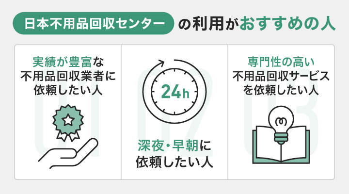 名古屋の不用品回収で日本不用品回収センターの利用がおすすめの人